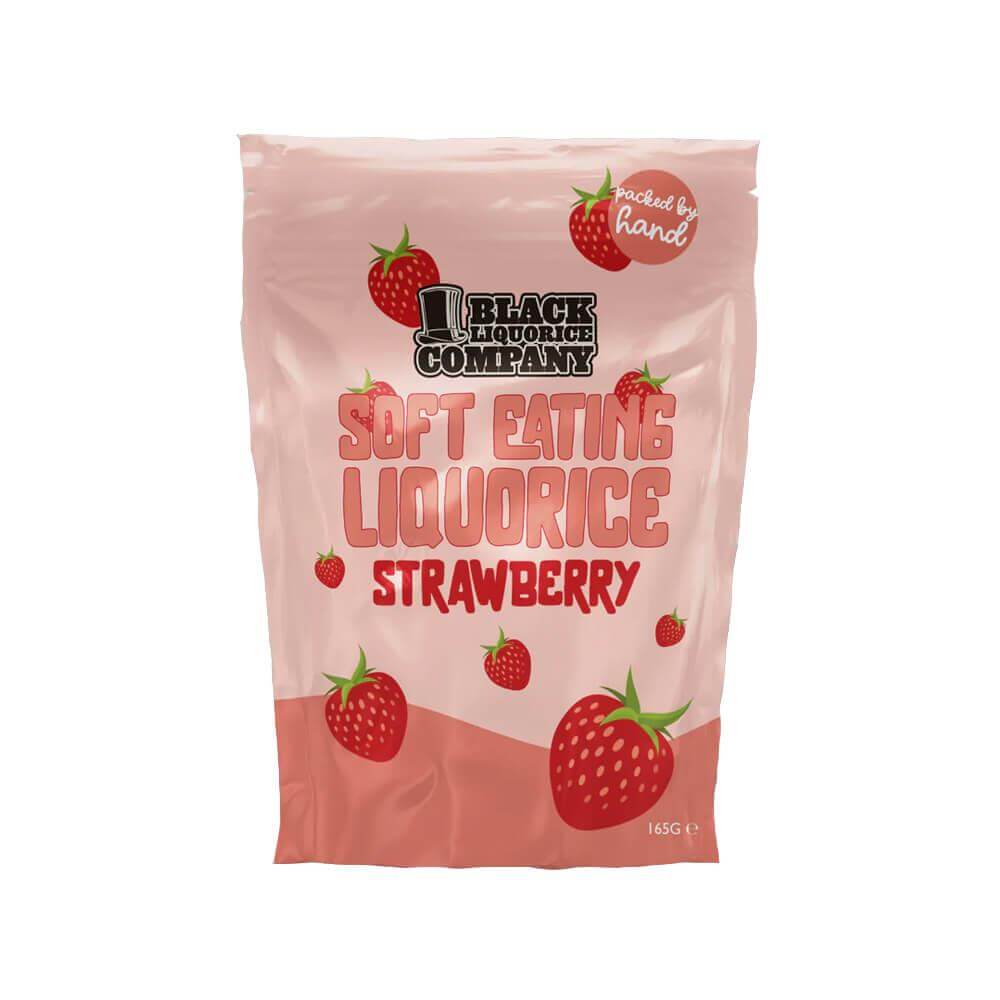 Black Liquorice Company Soft Eating Strawberry Liquorice 165g